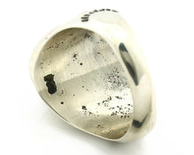 Navajo Ring .925 Silver Green Southwest Turquoise Native Artist C.80's
