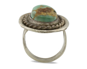 Navajo Ring .925 Silver Royston Turquoise Native American Artist C.1980's