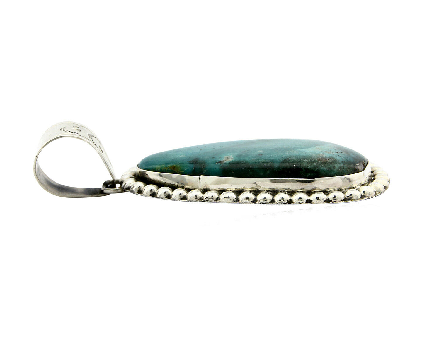 Navajo Pendant Turquoise Mountain .925 Silver Native American C.80's