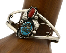 Navajo Bracelet .925 Silver Morenci Turquoise Artist Native American Circa 1975