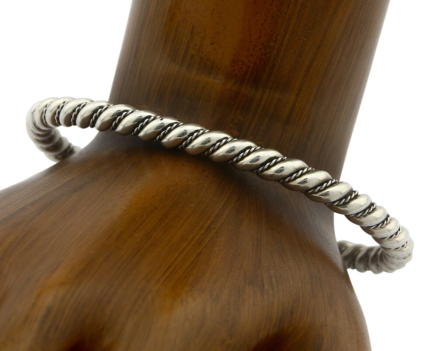 Navajo Bracelet .925 SOLID Silver Handmade Artist Tahe Circa Late 1980's