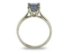 Women's Natural Tanzanite Ring 18k SOLID White Gold 2.5 Approximate TCW