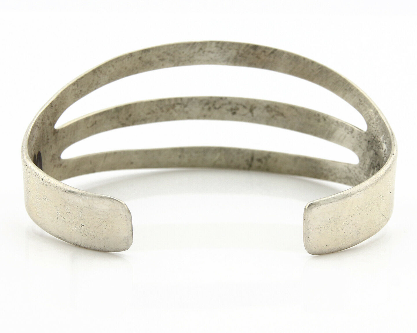 Navajo Sandcast Bracelet .925 Silver Handmade Artist TAHE 80's