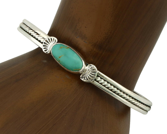 Women's Navajo .925 Silver Kingman Turquoise Artist Inca MFG Circa 1990's