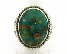Navajo Royston Turquoise Ring .925 Silver Artist Doug Zachary C.80's Size 11.25