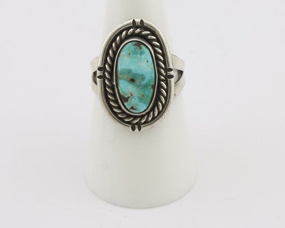 Navajo Handmade Ring 925 Silver Royston Turquoise Native Artist C.80's