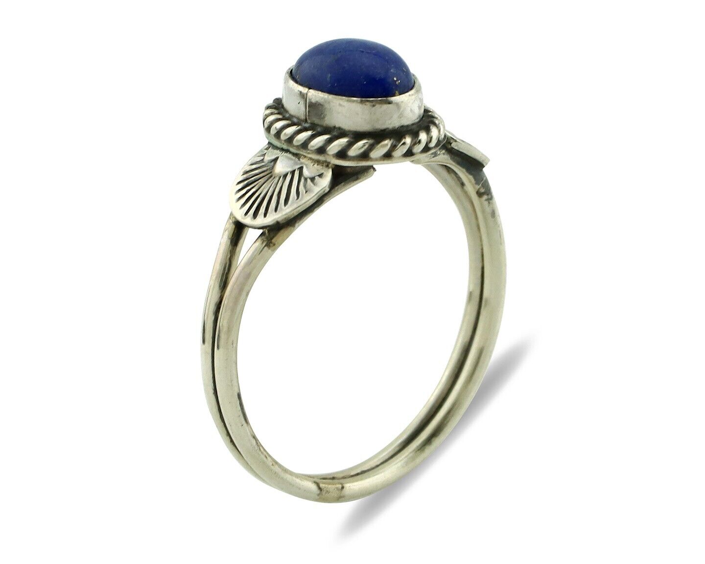 Navajo Ring 925 Silver Natural Royal Blue Lapis Lazuli Native Artist C.80's