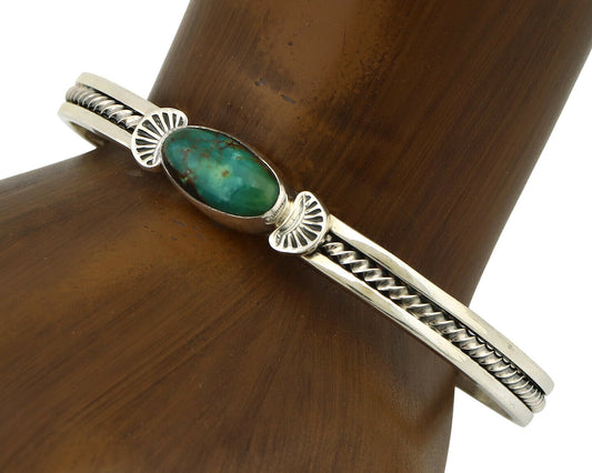 Women's Navajo .925 Silver Kingman Turquoise Artist Inca MFG Circa 1990's