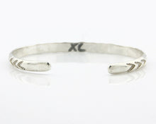 Navajo Bracelet .925 Silver Hand Stamped Arrow Head Artist Begay & Montoya C80s