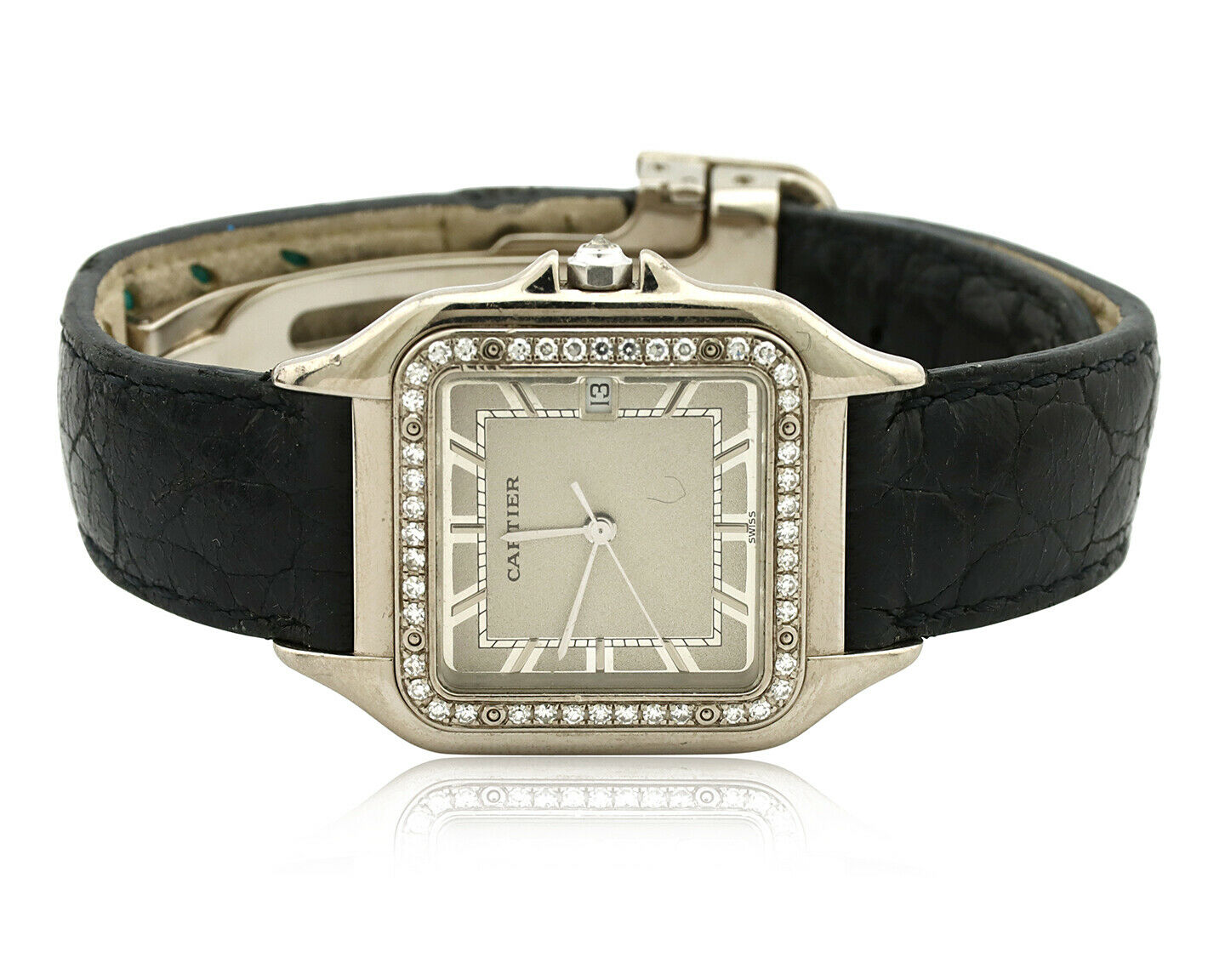 Women's Cartier Panthere 1650 Watch 18k White Gold and Diamond