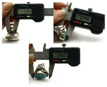 Navajo Ring .925 Silver Blue Southwest Turquoise Native Artist C.80's