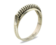 Navajo Ring .925 Silver Size 6.75 Handmade Native American Artist C.1980s