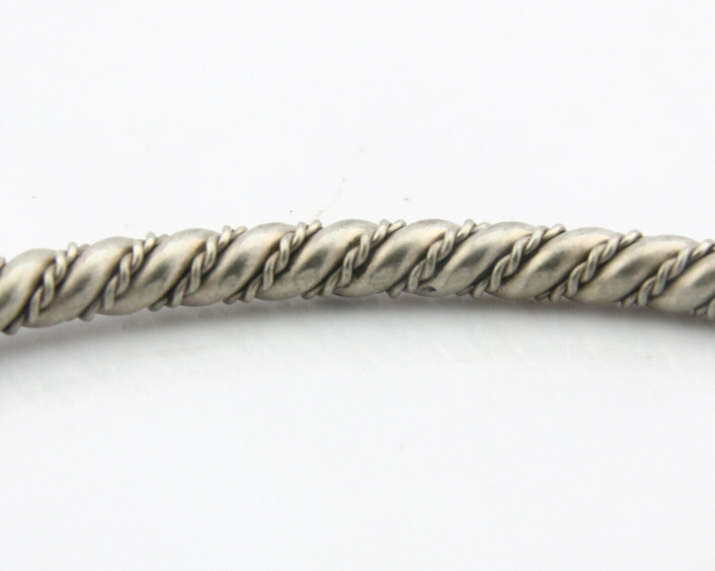 Navajo Bracelet .925 SOLID Silver Handmade Artist Tahe C. 1980's