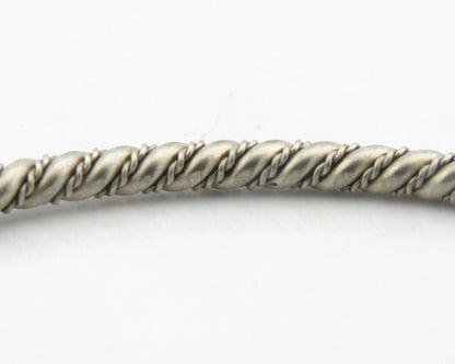 Navajo Bracelet .925 SOLID Silver Handmade Artist Tahe C. 1980's