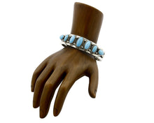 Bowlins Old Carter Trading Post Bracelet Turquoise Cuff .925 Silver
