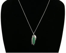 Women's Malachite Handmade Necklace .925 Silver Signed Circle J.W.