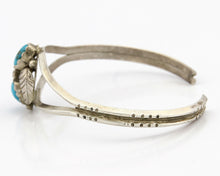 Navajo Bracelet 925 Silver Sleeping Beauty Turquoise Native Cuff C.80's