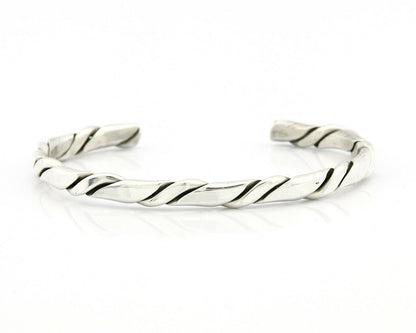 Women's Navajo Bracelet .925 Silver Montoya Brand Hand Wound Cuff