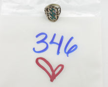 Small Navajo Ring 925 Silver Chip Inlay Turquoise Artist Signed NAKAI C.80's