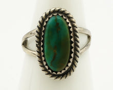 Navajo Ring .925 Silver Royston Turquoise Native American Artist C.1980's