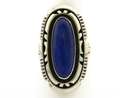 Navajo Ring .925 Silver Lapis Lazuli Artist William Denetdale C.80's