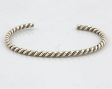 Navajo Bracelet .925 Silver Braided Twisted Artist Tahe C80's 3.0mm Wide