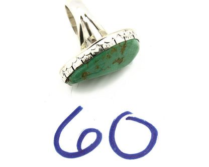 Navajo Turquoise Ring .925 Silver Handmade Signed Wayne Etsitty C.80's