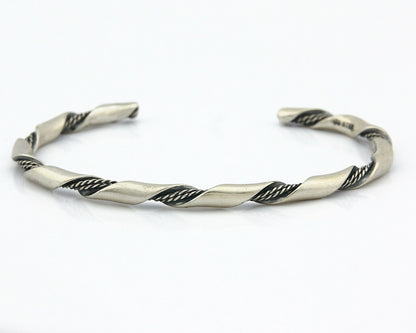 Navajo Handmade Bracelet .925 Silver Native Artist Se C.80's