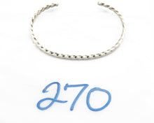 Navajo Bracelet .925 Silver Native American Artist Handmade 3.0 mm wide C.1980's
