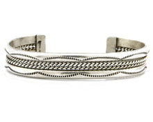 Women's Navajo Bracelet .925 Silver Handmade Cuff Native American Artist C.1980s