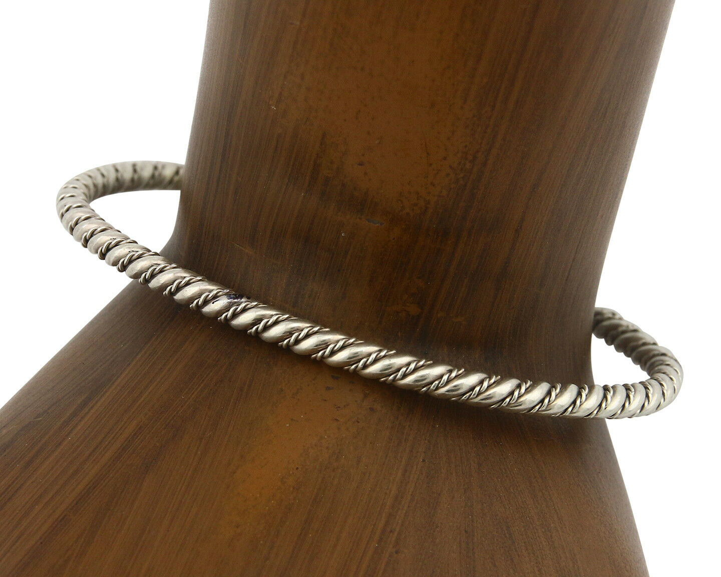 Navajo Bracelet .925 SOLID Silver Handmade Artist Tahe Circa Late 1980's