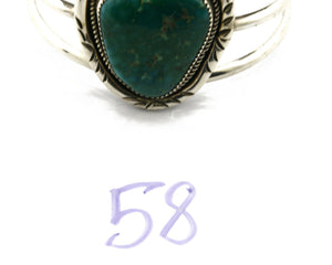 Women's Navajo Bracelet .925 Silver Royston Turquoise Cuff C.80's Handmade