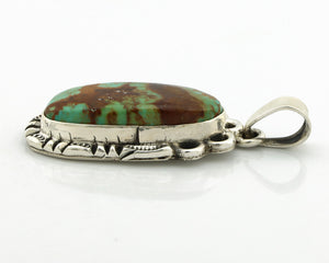 Navajo Necklace 925 Silver Kingman Turquoise Artist Signed Gecko C.80's