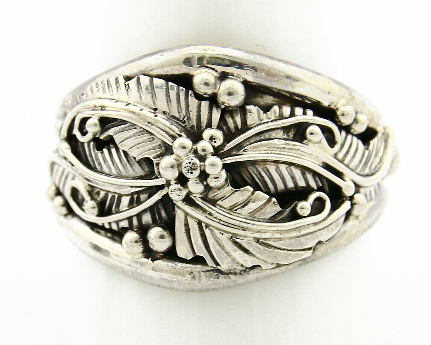 Navajo Ring .925 SOLID Silver Handmade Artist Native American C.80's