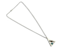 Zuni Inlaid Gemstone Pendant .925 Silver Handmade Signed Watchman C.80's