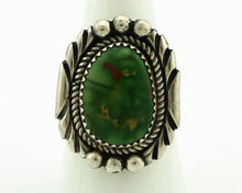 Navajo Ring .925 Silver Royston Turquoise Native Artist Signed C.80's