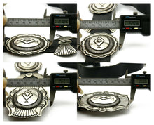 Navajo Concho Belt .925 Silver Hand Stamped Artist Signed R. Martinez C.80's