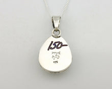 Navajo Pendant .925 Silver Kingman Turquoise Artist Signed Gecko C.80's