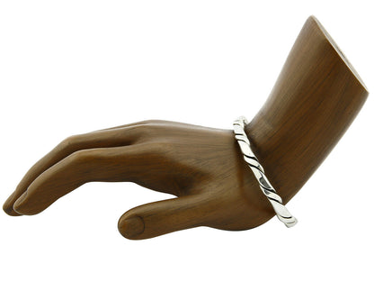 Women's Navajo Bracelet .925 Silver Montoya Brand Hand Wound Cuff