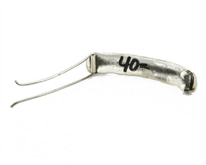 Navajo Tigers Eye .925 SOLID SILVER Hand Stamped 12mm Wide Barrette Hair Clip