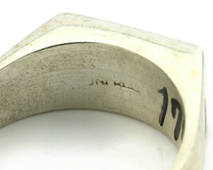 Navajo Ring .925 Silver Opal Artist Native American C.80's