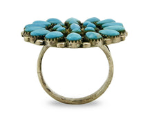 Women's Navajo Turquoise Ring .925 Silver Handmade C.80's