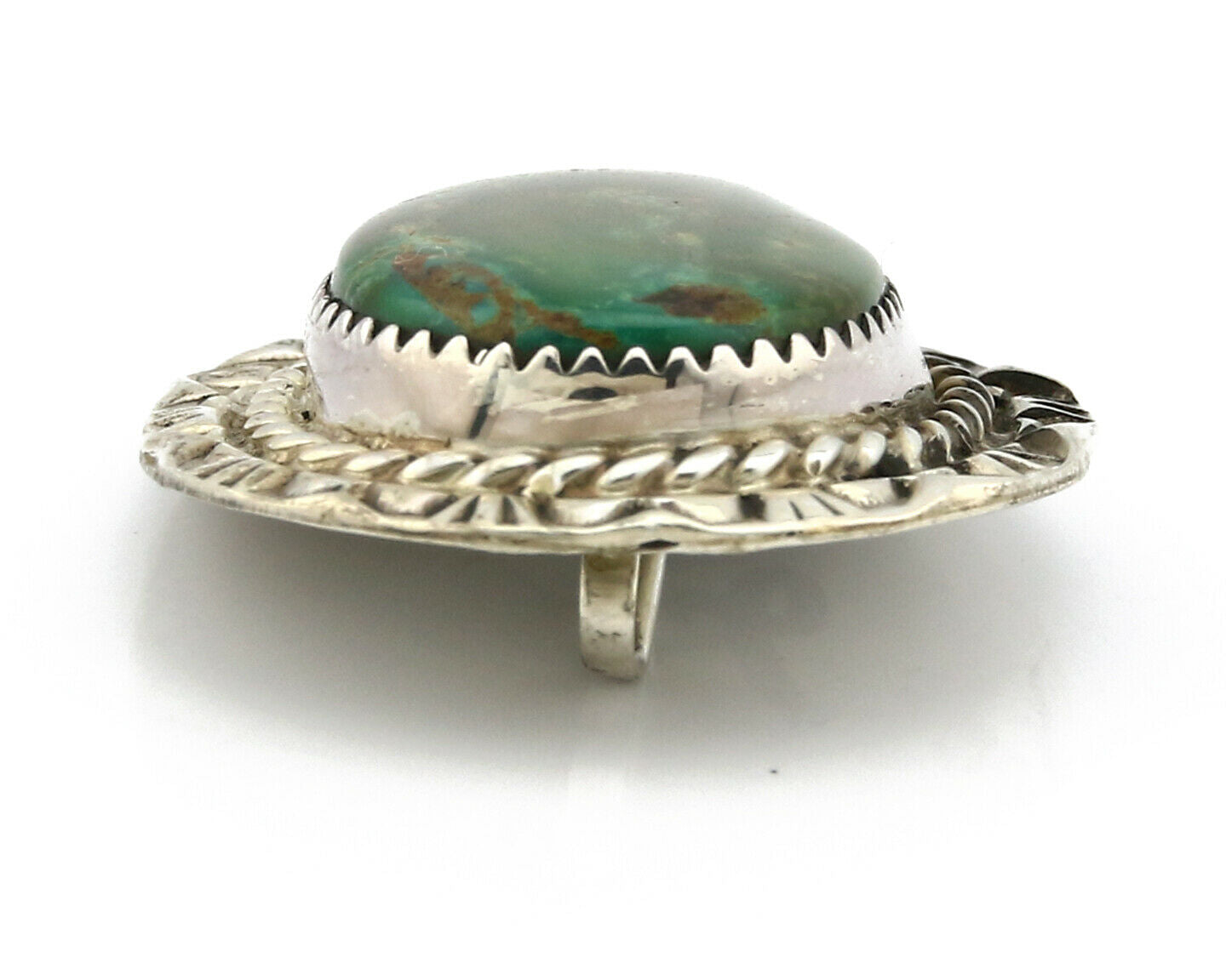 Navajo Pendant .925 Silver Arizona Colorado Turquoise Artist Native C.80's