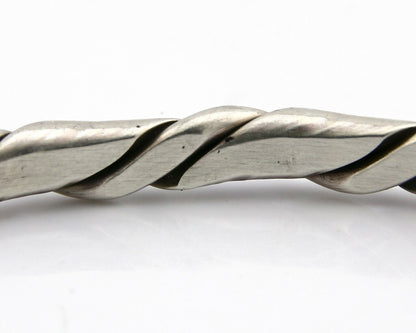 Navajo Twist Bracelet .925 SOLID Silver Handmade Artist TAHE C.80's