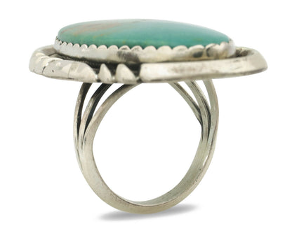 Navajo Ring .925 Silver Arizona Turquoise Artist Native American C.80's