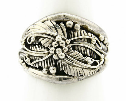 Navajo Ring .925 SOLID Silver Handmade Artist Native American C.80's