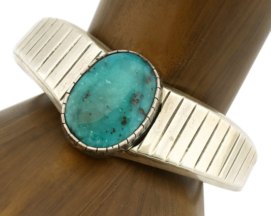 Women's Navajo .925 Silver Nevada Turquoise Native American Artist C.80's