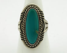 Navajo Ring 925 Silver Southwest Blue Turquoise Artist Signed Begay C.80's
