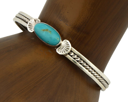 Women's Navajo .925 Silver Kingman Turquoise Artist Inca MFG Circa 1990's