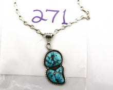 Navajo Necklace .925 Silver Morenci Turquoise Signed Artist Tony Guerro C.80's